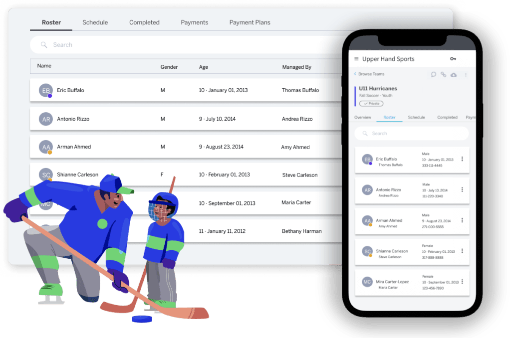 Sports Team Registration Software